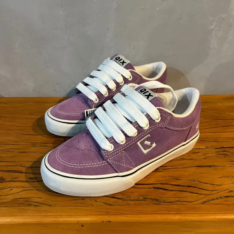 Tenis Qix AD Camurça 93 Sola Borracha Lavanda/Branco